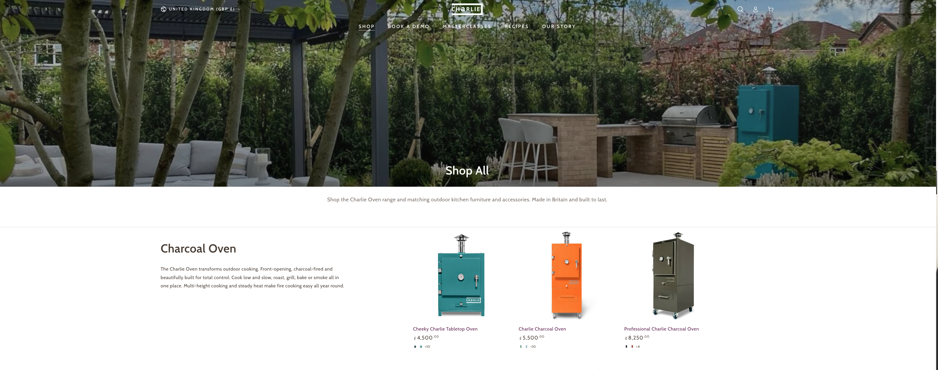 Charlie Oven Website